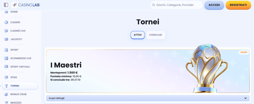 CasinoLab Tornei